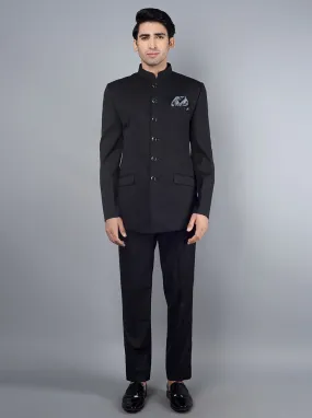 Black Jodhpuri  Suit | JadeBlue