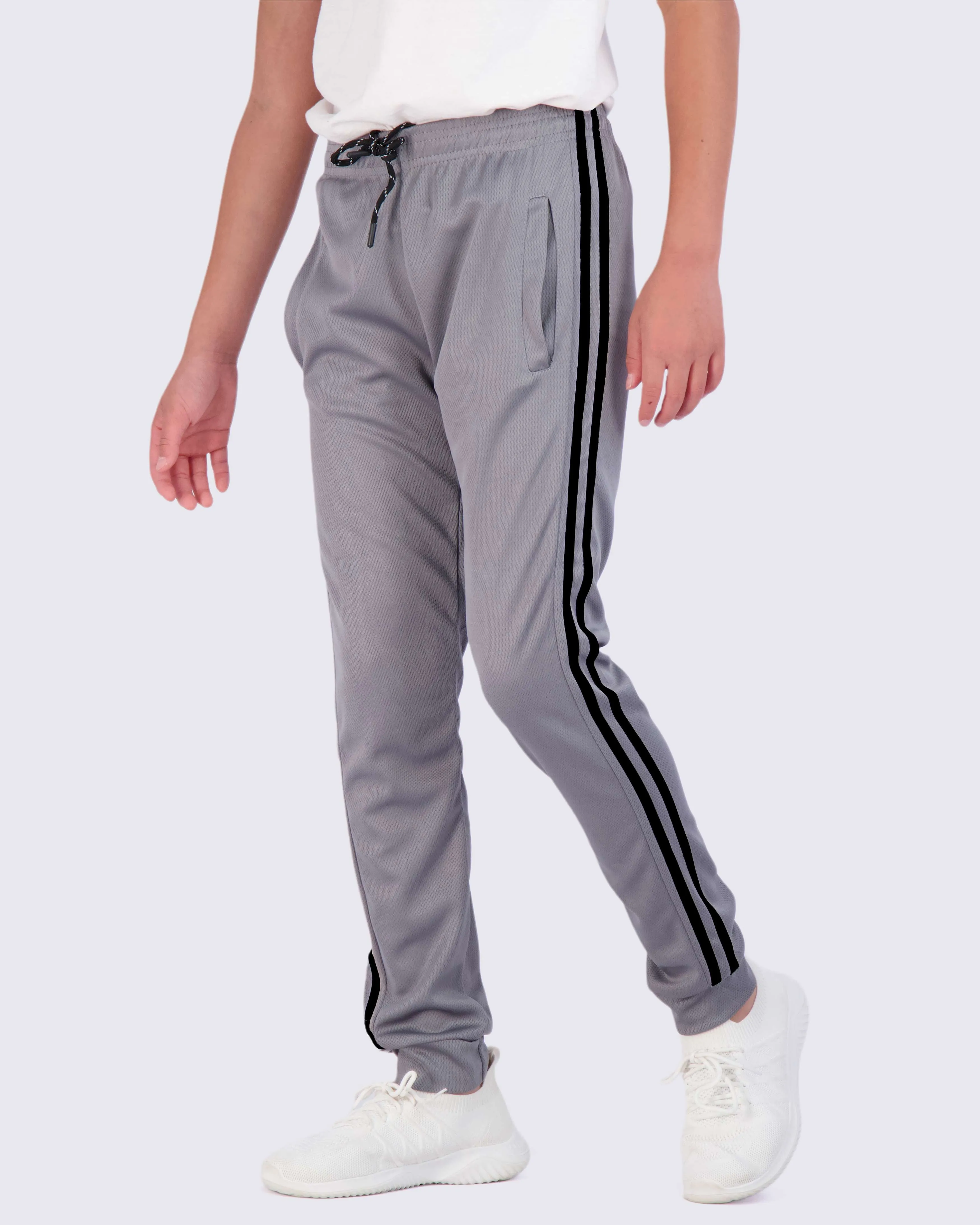 3 Pack: Boys Mesh Active Casual Jogger Sweatpants