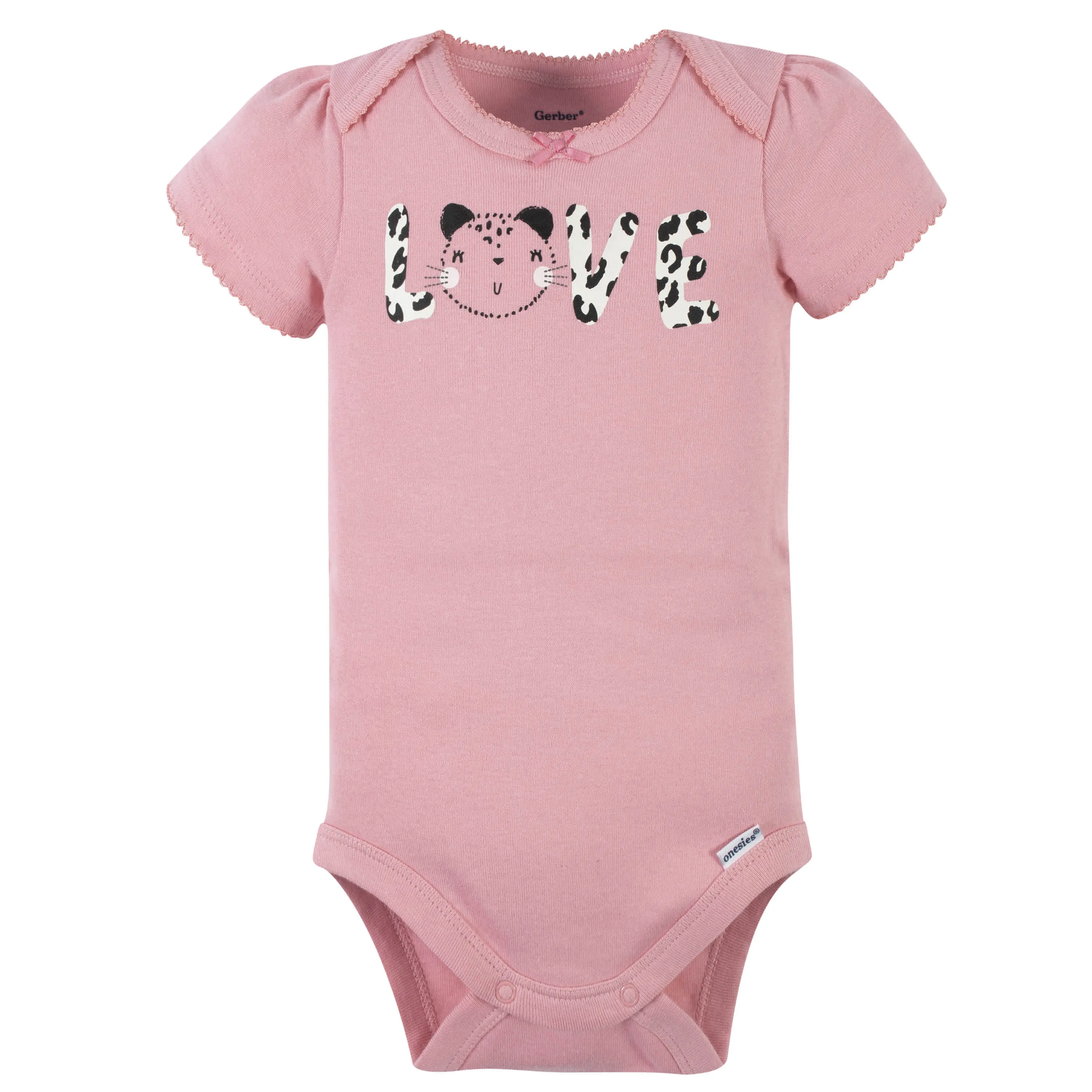 4-Piece Baby Girls Leopard Outfit Set