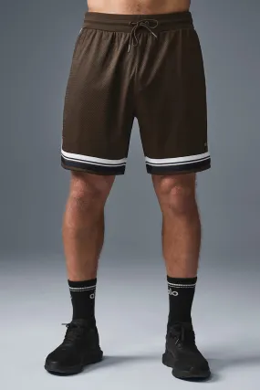 7 Key Mesh Basketball Short - Espresso