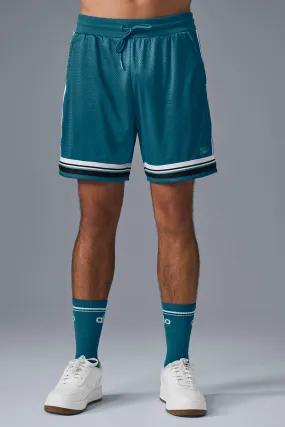 7 Key Mesh Basketball Short - Oceanic Teal