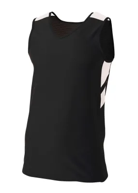 A4 N1178 Fast Break Jersey - Black White