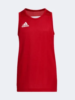 Adidas 3G Speed Reversible Ps-Boys Basketball T-Shirt Red/White