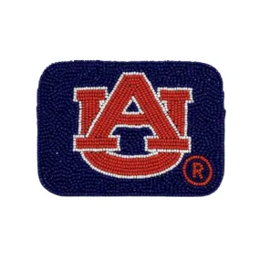 AUBURN UNIVERSITY  BEADED CREDIT CARD HOLDER