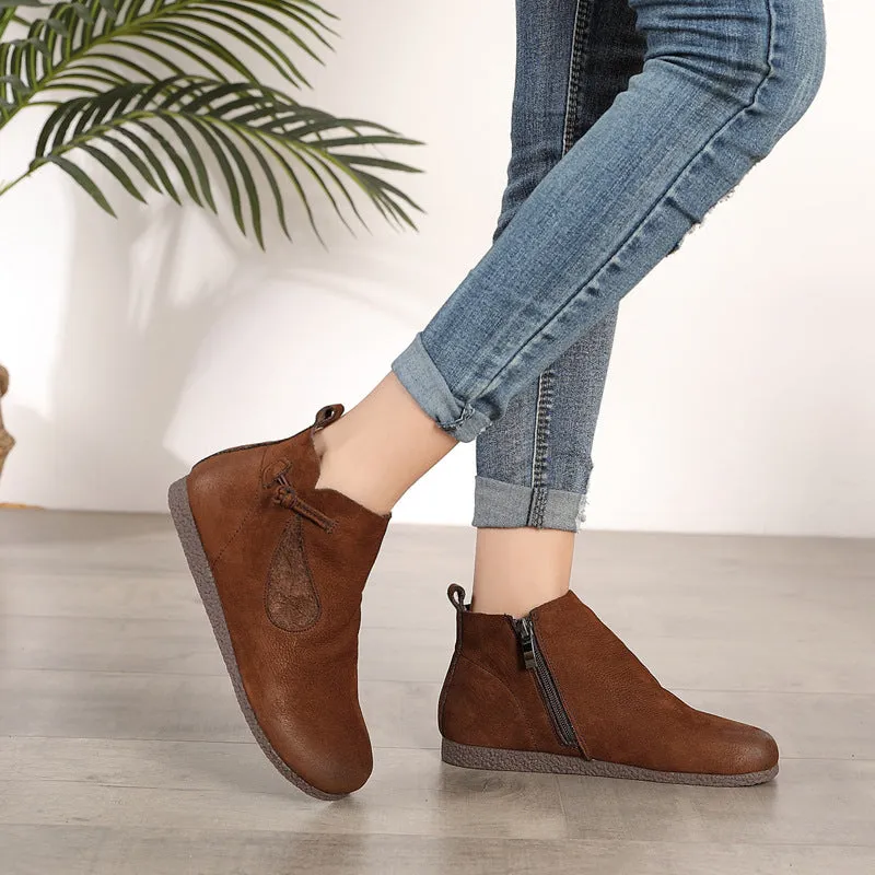 Autumn Retro Soft bottom Boots| Gift Shoes