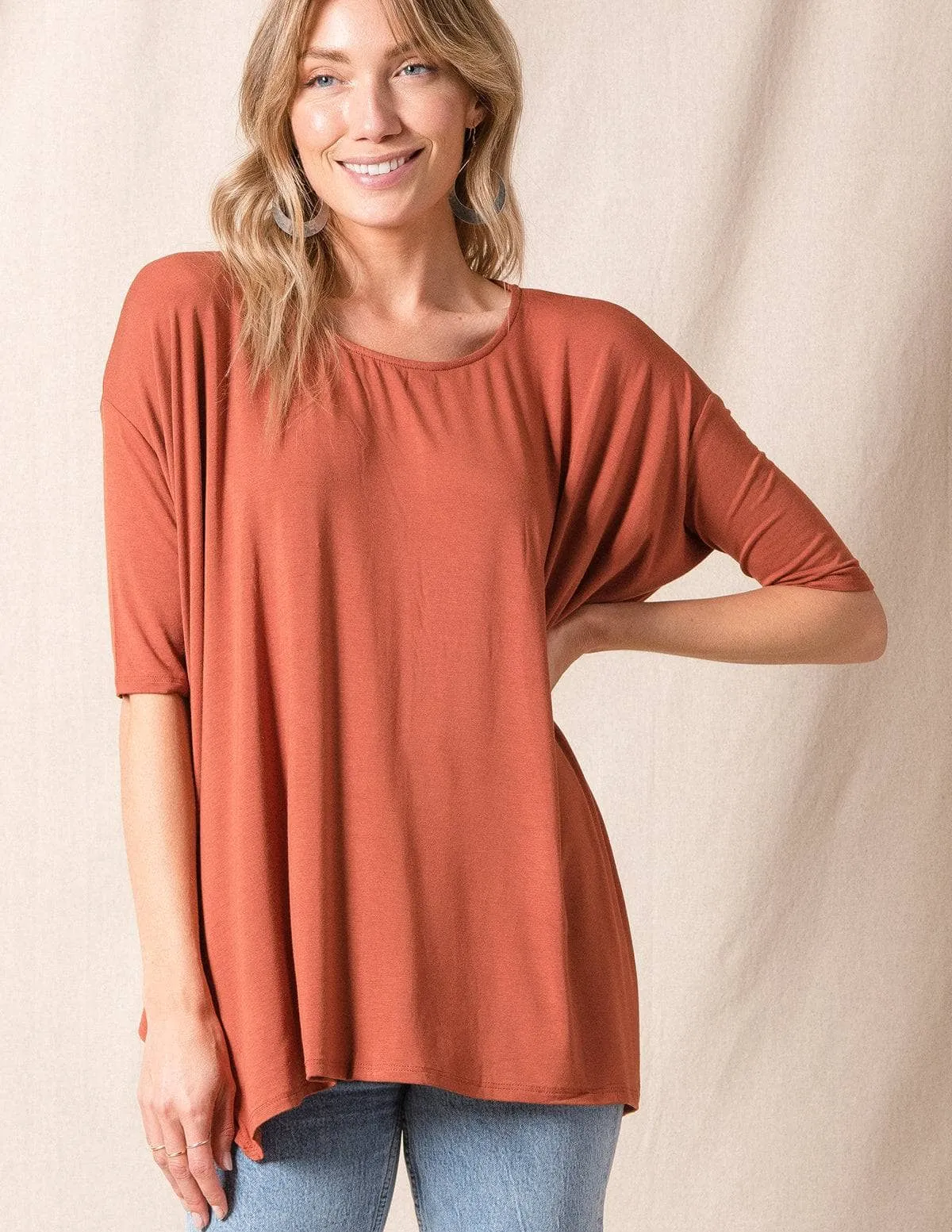 Bamboo Poncho Top