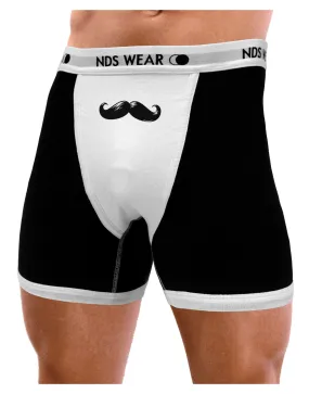 Big Black Mustache Mens Boxer Brief Underwear