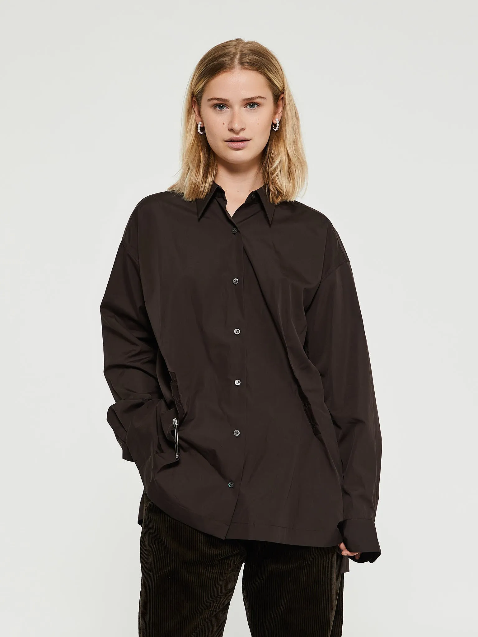 Clicks Shirt in Dark Brown