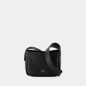 FLAP MINI BLACK SHOULDER BAG