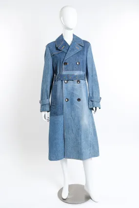 Indigo Denim Trench Coat