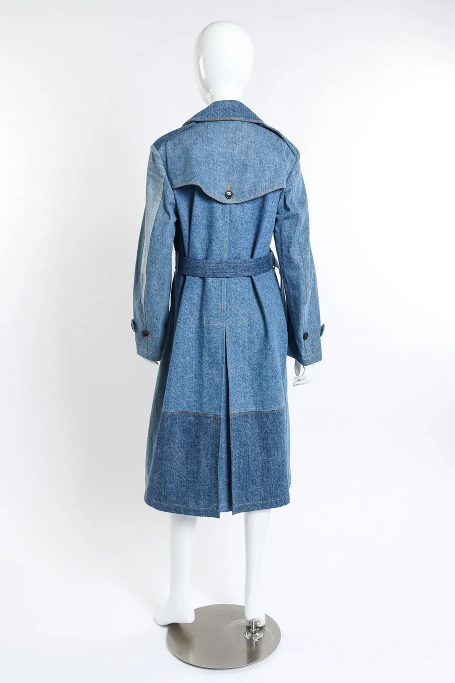 Indigo Denim Trench Coat