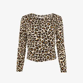 Lana Leopard Tan Women's Scoop Tee