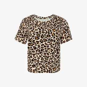 Lana Leopard Tan Women’s Scoop Tee