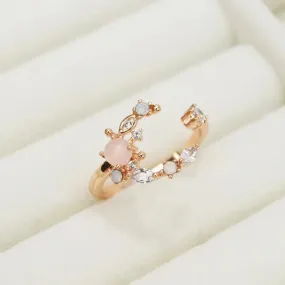 Moon & Star Ring