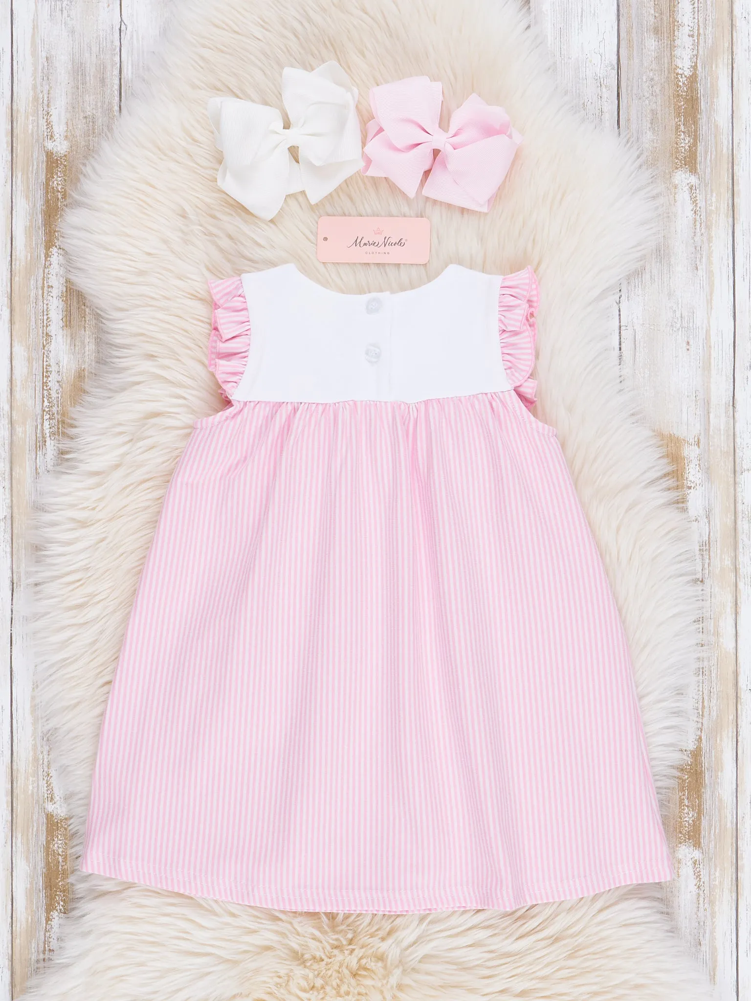 Pink Mom Love Ruffle Dress