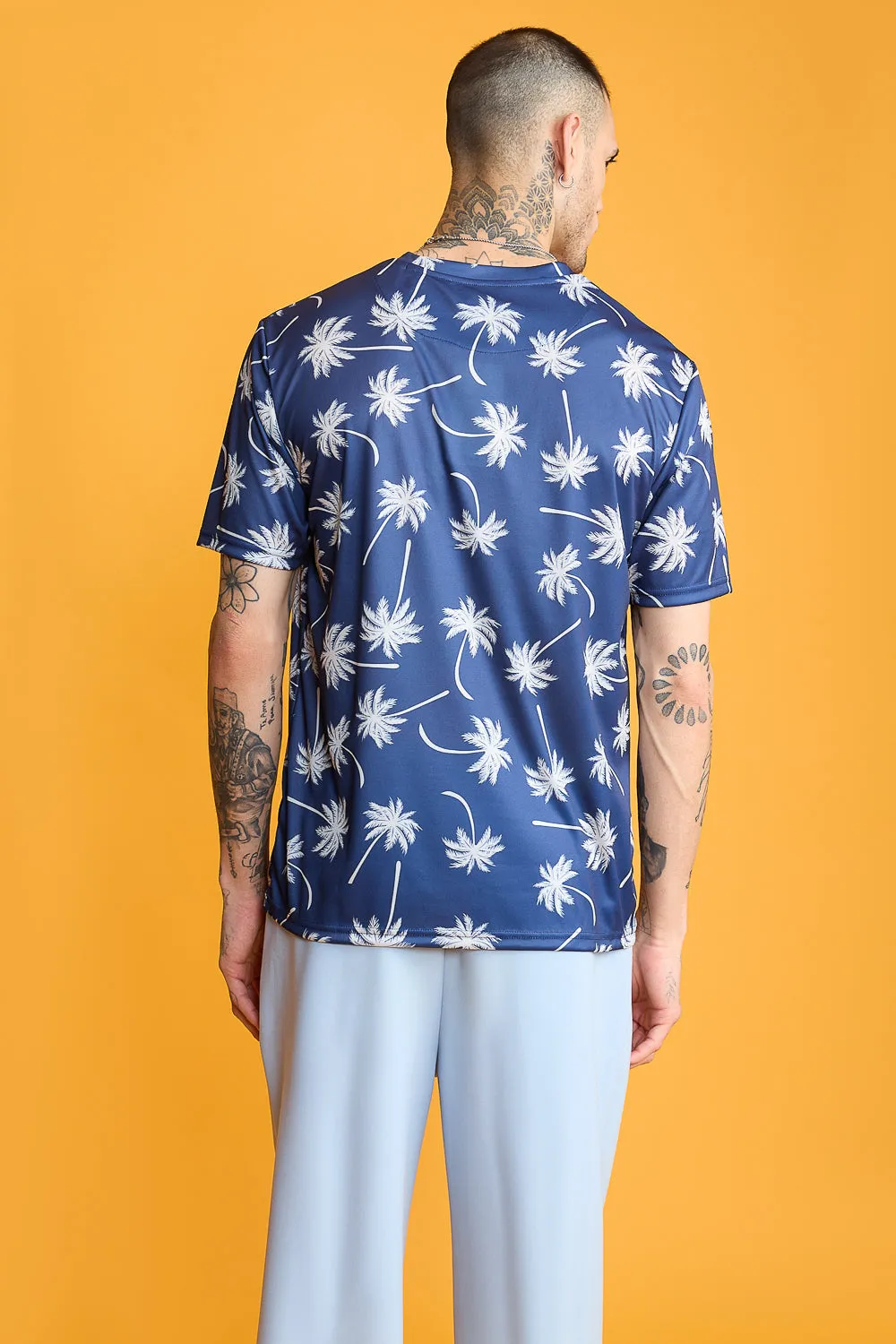 Printed Men's T-Shirt- Coconut Trees