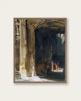 "Cathedral Interior" Art Print