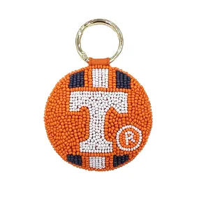 UT UNIVERSITY OF TENNESSEE VOLS BEADED KEYCHAIN