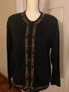 Vintage Beaded Alfred Dunner Sweater